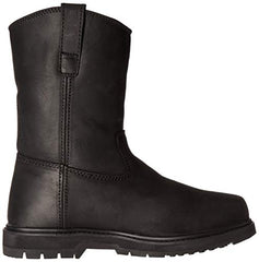 Muck Wellie Black Classic Soft Toe Men's Leather Work Boots, Wide Width