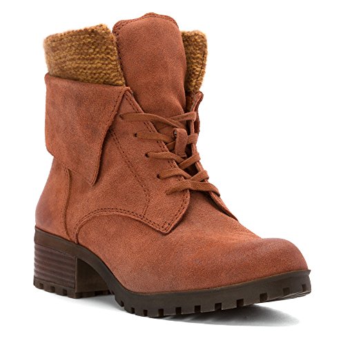 Lucky Brand Huntress Ankle Bootie Tan Brown Sweater Boots