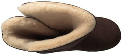 Bearpaw Women's Jenna Chocolate Buckled Wool Lined Warm Fashion Winter Boot