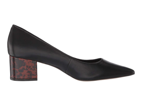 Sole Society Women's Andorra Cheetah Heel Slip On Pump Black