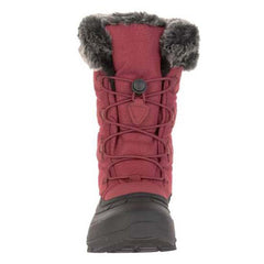 KAMIK MOMENTUM-3 Snow Seam-Sealed Waterproof Plush Faux-Fur Collar Boots RED