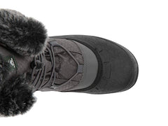 Kamik Women's MOMENTUM2 Snow Boot, Charcoal Grey Fur Lined Boots