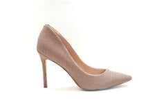 Sam Edelman Hazel Light Pink Linen Stiletto Dress Shoes Pointed Toe Pump (Light Pink Linen, 10.5)