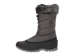 Kamik Women's MOMENTUM2 Snow Boot, Charcoal Grey Fur Lined Boots