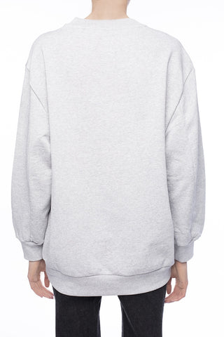 Moschino Women's Printed 100% cotton Zip-up Sweatshirt GREY A170191271485