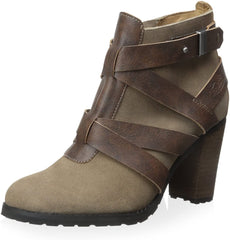 Von Dutch Frances Women's Strappy Leather Ankle Boots