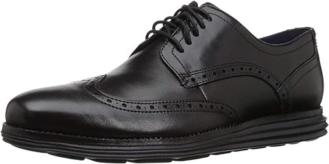 Cole Haan Grand Tour Wing Oxford Black/Black Leather Lace Up Cutout Sneakers