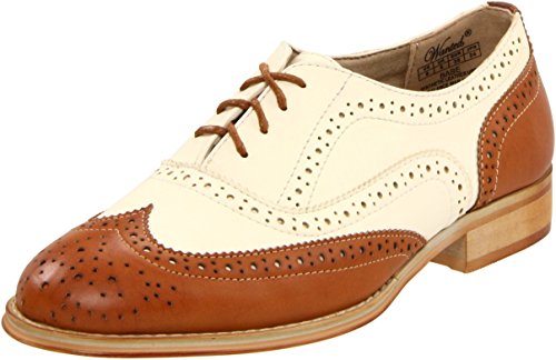 Wanted Shoes Women's Babe Oxford, Tan/Natural