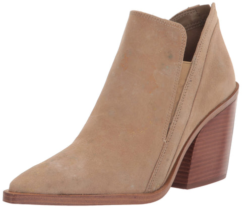 Vince Camuto Gradina Tortilla Suede Fashion Stacked Heel Bootie Ankle Boots