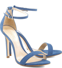 Schutz Cadey-Lee Dress Sandal Snorkel Blue Dress Two Peice Pump Sandal (7.5)