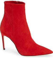 Brian Atwood VIDA Pointy Toe Bootie, Red