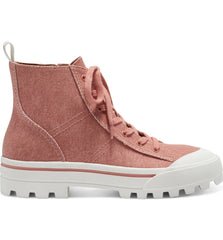 Lucky Brand Eisley Canyon Clay Coral Lace Up High Top Sneaker Combat Booties