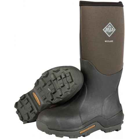 New Muck Wetland Rubber Premium Men's Field Boots,Bark (14)
