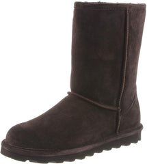 Bearpaw Women's Elle Short Chocolate Wide Fur Lined Water Resistant Winter Boot
