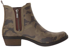 Lucky Brand Basel H20 Camoflage Waterproof Pull On Chelsea Rain Snow Bootie