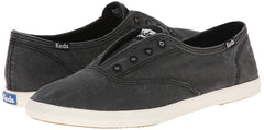 Keds Women's Chillax Charcoal Washed Laceless Slip-On Sneaker