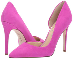 Jessica Simpson Prizma Hot Shot Pink Suede Pointed Toe stiletto Dress Pumps