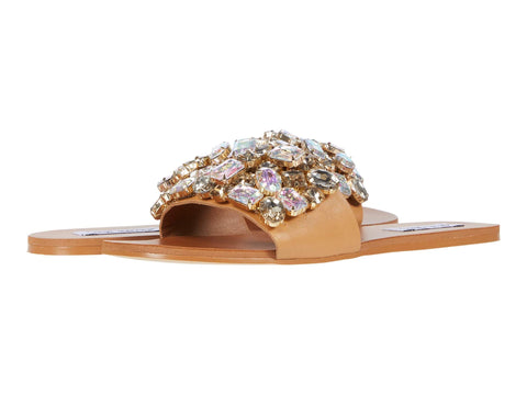 Steve Madden Women's BRIONNA Jeweled Embellished Sandals RHINESTONE (8.5, RHINESTONE)