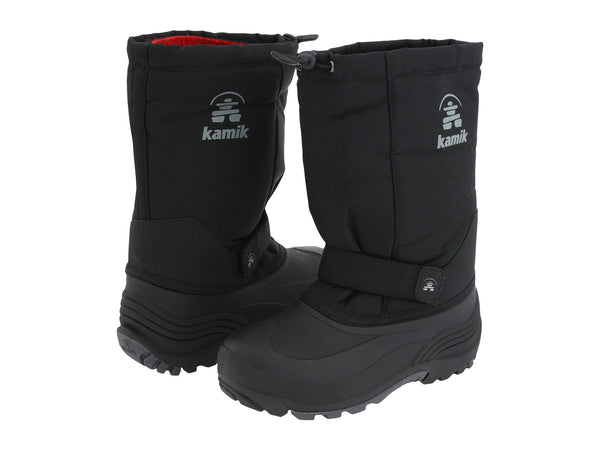 Kamik Kids Waterbug5 Snow Boot, Black/Charcoal