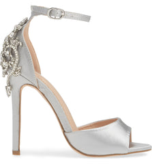 Lauren Lorrain Halsey Crystal Embellished Heeled Formal Sandal