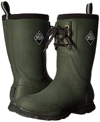 Muck Arctic Excursion Green Mid-Height Full Rubber Men's Winter Boots (9)
