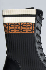 Cape Robbin Black Ankle Lace Up Fashion Platform Heel Combat Boot