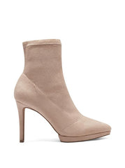 Jessica Simpson Valyn Taupe Suede High Stiletto Heel Pointed Toe Bootie Cheyenne