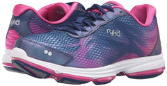 RYKA Women's Devotion Plus Walking Shoe, Jet Ink Blue/Rose Violet/Chrome Silver