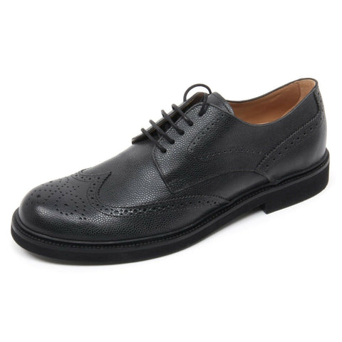 TOD'S Mens OXFORD LEATHER SHOES Black Leather Classic Wingtip XXM0XI00C10SHKB999