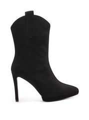 Jessica Simpson Vianne 2 Stiletto Heeled Pull-on Pointed Toe Ankle Booties Black