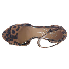 Jessica Simpson Divene Natural Leopard Two Peice Platform Pump Sandal