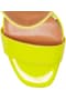 Jessica Simpson Caytie Neon Yellow High Heel Two Peice Dress Pumps Sandals