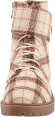 Jessica Simpson Karia Light Natural Nude Paid Lace-up Wrap Strap Combat Boots