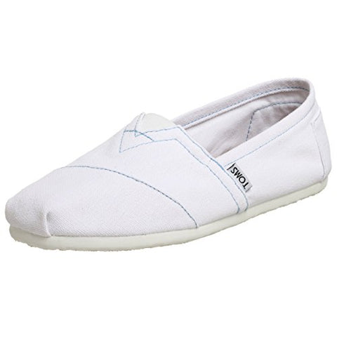 TOMS Men's Classic Canvas Slip-On White Loafer Summer Casual Shoes