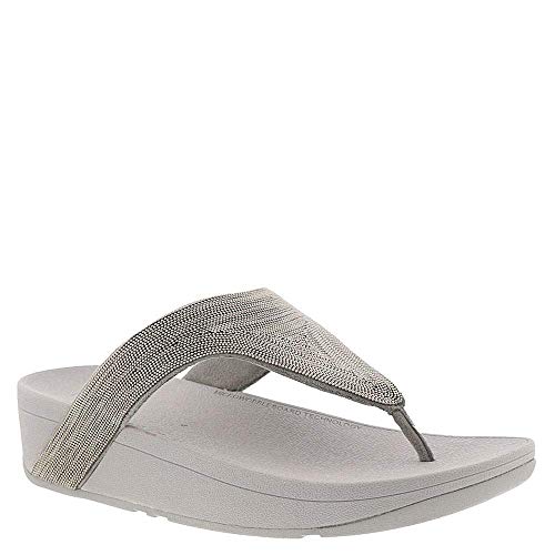 FitFlop Lottie Shimmermesh Women's Sandal 9 B(M) US Silver (11)