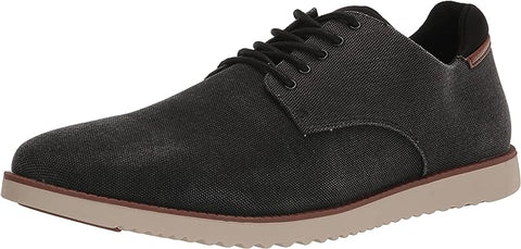 Dr. Scholls Sync Black Fabric Lace Up Rounded Toe Fashion Flat Oxfords