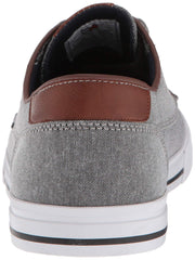 Tommy Hilfiger Men's Peril3 Boat Shoe Lace Up Fashion Sneaker Grey Fabric