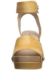 Kelsi Dagger Brooklyn Farris Marigold Open Toe Platform Sandal (9.5 M US, Marigold)