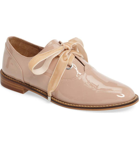 Shellys London Frankie Patent Timeless Structured Oxford Lace Up Shoes