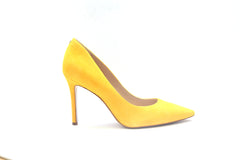 Sam Edelman Hazel Amber Yellow Stiletto Dress Shoes Pointed Toe Pump (Amber Yellow, 7.5)