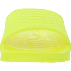 Steve Madden Poolside Open-Toe Single Toe-Strap Slide Flat Sandals Yellow Neon