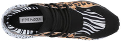 Steve Madden Women's Cliff Sneaker Animal Multi Leopard Lace Up Fashion Shoes (5.5, Animal Multi)