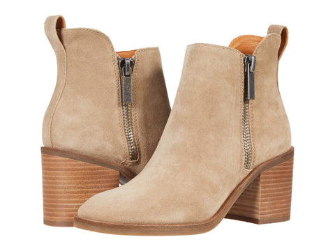 Lucky Brand Walba Oiled Suede Boots Fashion High Heel Ankle Bootie
