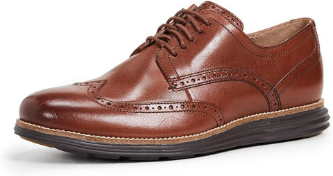 Cole Haan Grand Tour Wing Oxford Woodbury/Java Leather Lace Up Cutout Sneakers