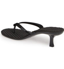 Jeffrey Campbell Thong-2 Mid Heel Slide Sandals (7, Silver)