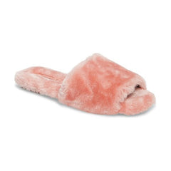 Jeffrey Campbell Motel-F Faux Fur Slide Sandal Blush Slipper Mule