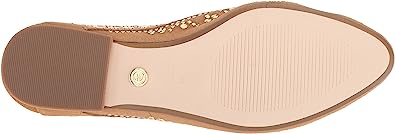 Cecelia New York Mojito Sand Studded Almond Toe Convertible Suede Ballet Flats