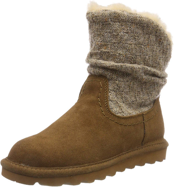 Bearpaw Virginia Hickory Wool Lined Knit Slouchy Warm Fashion Winter Boot