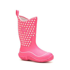 Muck Boot kid's Hale Pink Polka Dot Girl's Rain Snow Waterproof Boots (5, Pink)