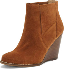 Jessica Simpson Ciandra Fashion Boot Cinnamon Brown Wedge Ankle Booties